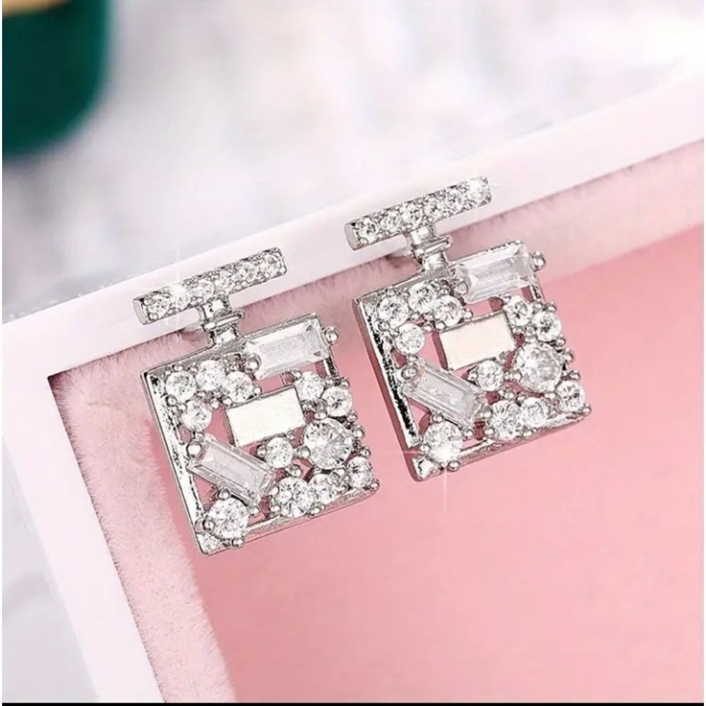 Perfume Bottle Shaped Stud Earrings